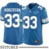 Detroit Lions #33 Chris Roberson Blue Home Jersey