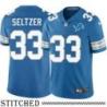 Detroit Lions #33 Harry Seltzer Blue Home Jersey
