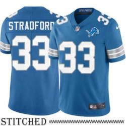 Detroit Lions #33 Troy Stradford Blue Home Jersey