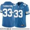 Detroit Lions #33 Jim Thomason Blue Home Jersey