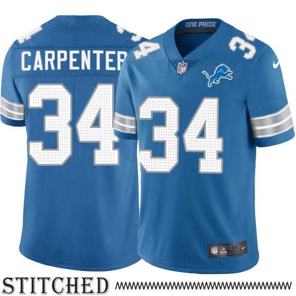 Detroit Lions #34 Lew Carpenter Blue Home Jersey