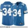 Detroit Lions #34 Eddie Payton Blue Home Jersey