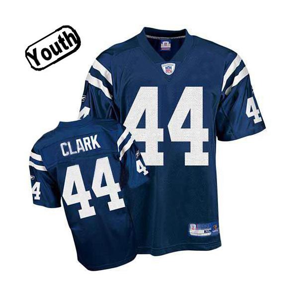 Dallas Clark Youth Football Jersey -#44 Indianapolis Youth Jersey(Blue)
