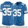 Detroit Lions #35 Jimmy Wyrick Blue Home Jersey