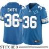 Detroit Lions #36 Bob Smith Blue Home Jersey