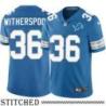 Detroit Lions #36 Brian Witherspoon Blue Home Jersey