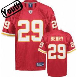 Eric Berry Youth Football Jersey -#29 KC Youth Jersey(Red)
