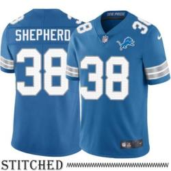 Detroit Lions #38 Jacoby Shepherd Blue Home Jersey