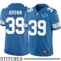 Detroit Lions #39 C.C. Brown Blue Home Jersey