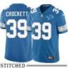 Detroit Lions #39 Ray Crockett Blue Home Jersey