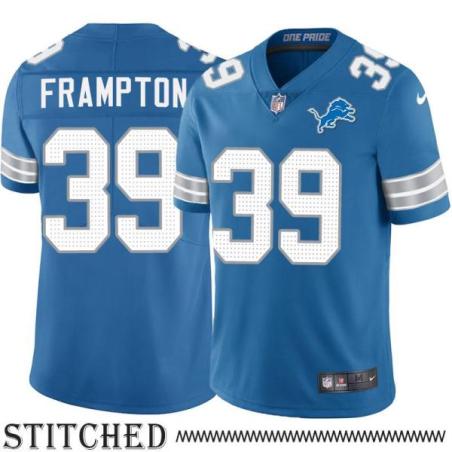 Detroit Lions #39 Eric Frampton Blue Home Jersey