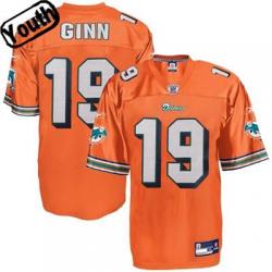 Ted Ginn Youth Football Jersey -#19 Miami Youth Jersey(Orange)