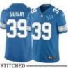 Detroit Lions #39 Mohammed Seisay Blue Home Jersey