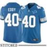 Detroit Lions #40 Nick Eddy Blue Home Jersey