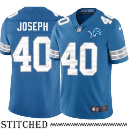 Detroit Lions #40 Brandon Joseph Blue Home Jersey