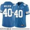 Detroit Lions #40 Alex Molden Blue Home Jersey