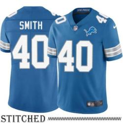 Detroit Lions #40 Bob Smith Blue Home Jersey