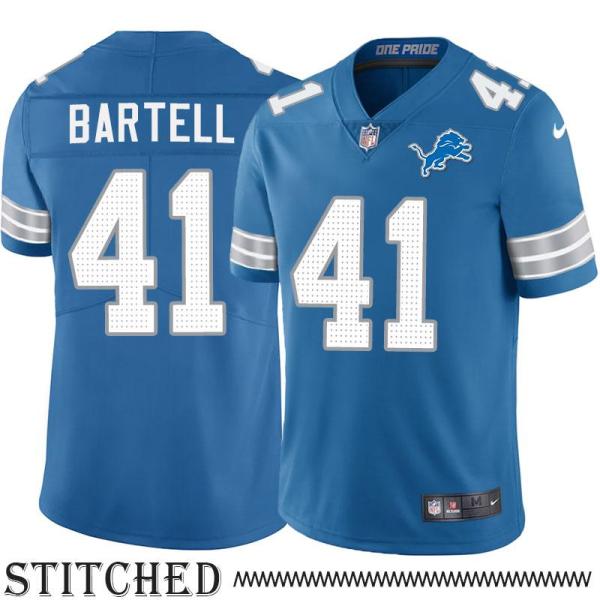 Detroit Lions #41 Ron Bartell Blue Home Jersey