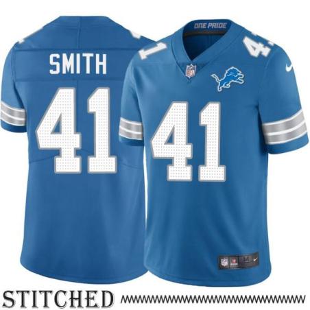 Detroit Lions #41 Ricky Smith Blue Home Jersey