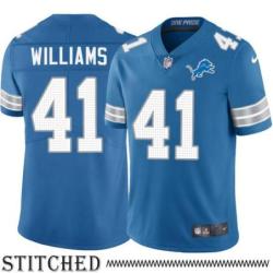 Detroit Lions #41 Jonathan Williams Blue Home Jersey