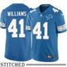Detroit Lions #41 Jonathan Williams Blue Home Jersey