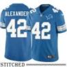 Detroit Lions #42 Gerald Alexander Blue Home Jersey
