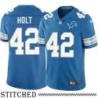 Detroit Lions #42 Terrence Holt Blue Home Jersey