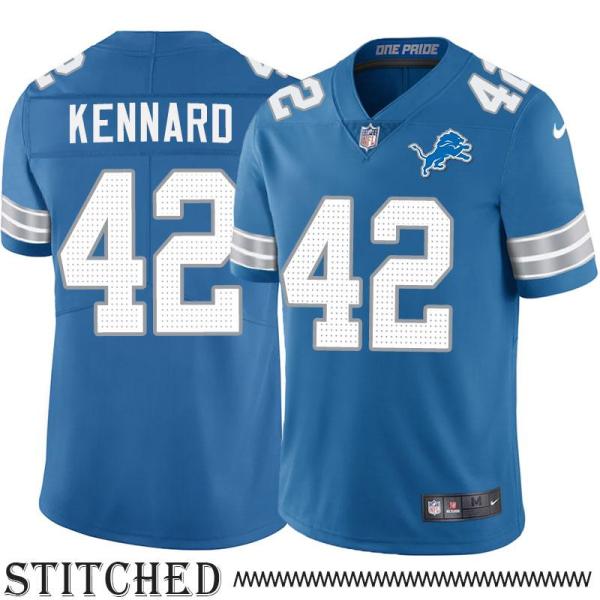 Detroit Lions #42 Devon Kennard Blue Home Jersey