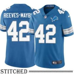 Detroit Lions #42 Jalen Reeves-Maybin Blue Home Jersey