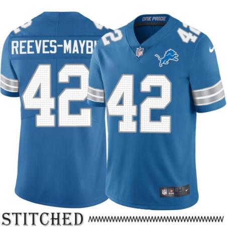 Detroit Lions #42 Jalen Reeves-Maybin Blue Home Jersey