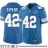 Detroit Lions #42 Altie Taylor Blue Home Jersey