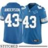 Detroit Lions #43 Gary Anderson Blue Home Jersey