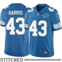 Detroit Lions #43 Chris Harris Blue Home Jersey