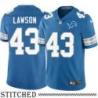 Detroit Lions #43 Nevin Lawson Blue Home Jersey