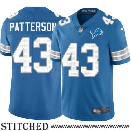 Detroit Lions #43 Don Patterson Blue Home Jersey