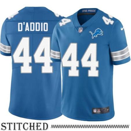 Detroit Lions #44 Dave D'Addio Blue Home Jersey
