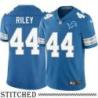 Detroit Lions #44 Lee Riley Blue Home Jersey