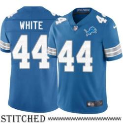 Detroit Lions #44 Whizzer White Blue Home Jersey