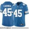 Detroit Lions #45 Jason Cabinda Blue Home Jersey