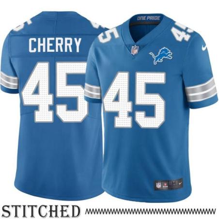 Detroit Lions #45 Raphel Cherry Blue Home Jersey
