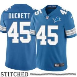 Detroit Lions #45 T.J. Duckett Blue Home Jersey