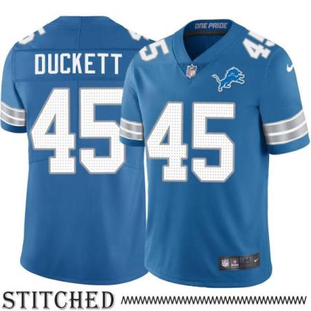 Detroit Lions #45 T.J. Duckett Blue Home Jersey