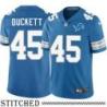 Detroit Lions #45 T.J. Duckett Blue Home Jersey