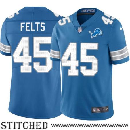 Detroit Lions #45 Bobby Felts Blue Home Jersey