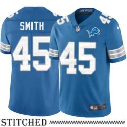 Detroit Lions #45 Ed Smith Blue Home Jersey