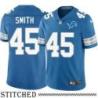 Detroit Lions #45 Ed Smith Blue Home Jersey