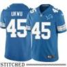 Detroit Lions #45 Isaac Ukwu Blue Home Jersey