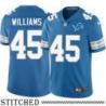 Detroit Lions #45 Bobby Williams Blue Home Jersey