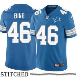 Detroit Lions #46 Darnell Bing Blue Home Jersey