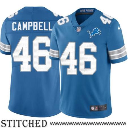 Detroit Lions #46 Jack Campbell Blue Home Jersey